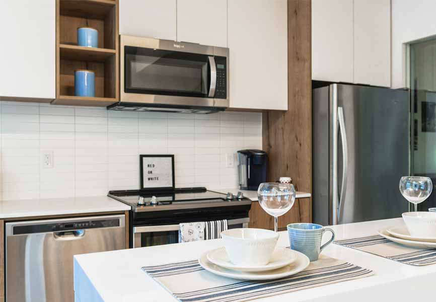 Kitchen at Minto Apartments’ Niagara West